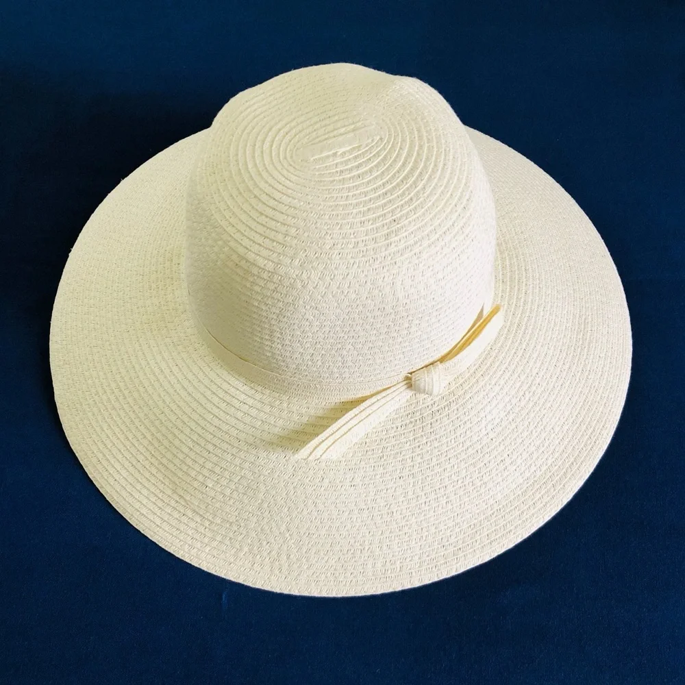NORDSTROM ✨️ Women's Cream Packable Floppy Straw Hat